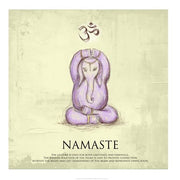 Elephant Yoga, Namaste Pose by Veruca Salt