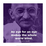 Gandhi - Eye For An Eye Quote