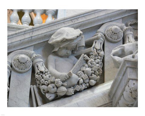 Library of congress architecture detail child reading