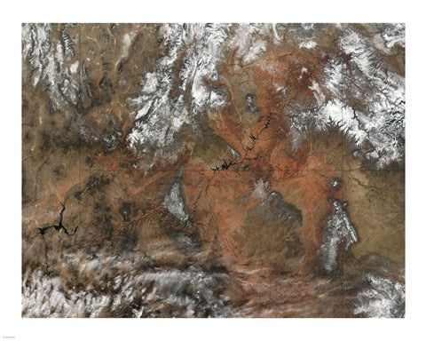 Grand Canyon satellie view from space