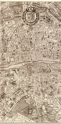 Plan de la Ville de Paris, 1715 (M) by Nicolas De Fer