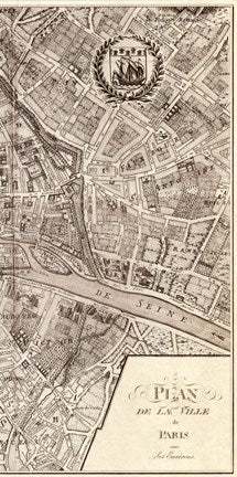 Plan de la Ville de Paris, 1715 (R) by Nicolas De Fer