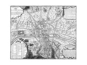 Plan de Paris - black and white