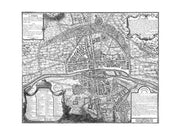 Plan de Paris - black and white map