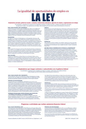 Equal Opportunity Employment Spanish Version 2012