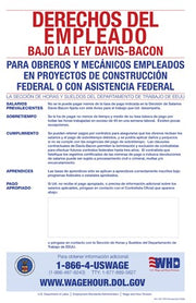 Employee Rights Under the Davis-Bacon Act Spanish Version 2012