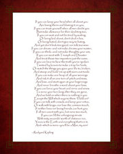 If - Red Border by Rudyard Kipling