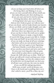 If - Grey Border by Rudyard Kipling