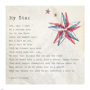 My Star by Robert Browning - square