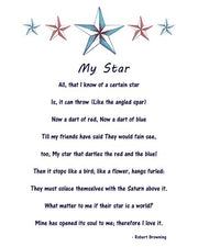 My Star by Robert Browning - white