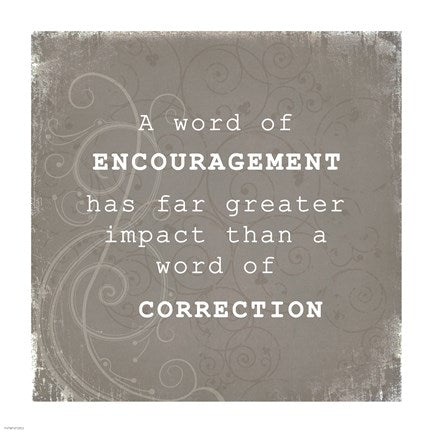 Encouragement Correction