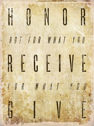 Honor Quote by Cheryl Valentino