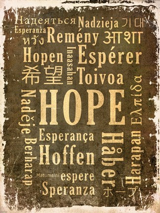 Hope in Multiple Languages by Cheryl Valentino