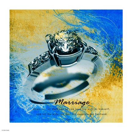 Marriage Quote II by Cheryl Valentino