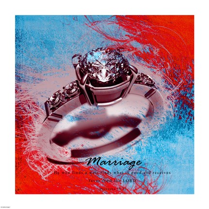 Marriage Quote I by Cheryl Valentino