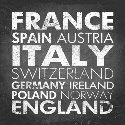 European Countries by Veruca Salt