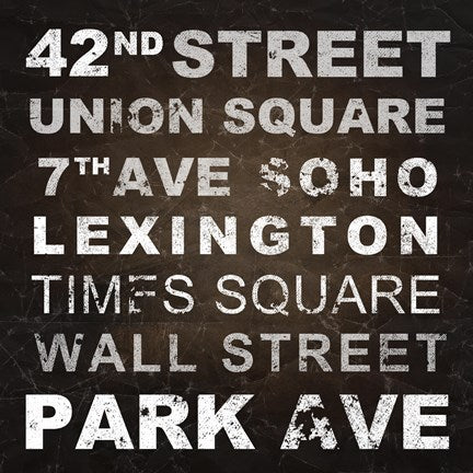 New York Places I by Veruca Salt
