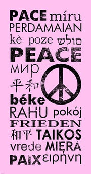 Pink Peace Languages by Veruca Salt