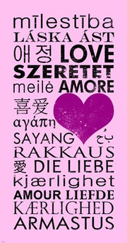 Pink Love Languages by Veruca Salt