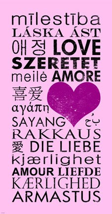 Pink Love Languages by Veruca Salt