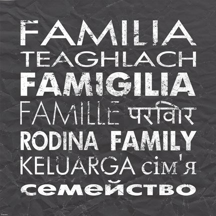 Family Square Gray by Veruca Salt