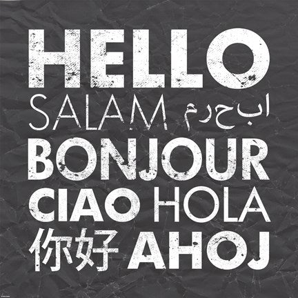 Hello Square Gray by Veruca Salt