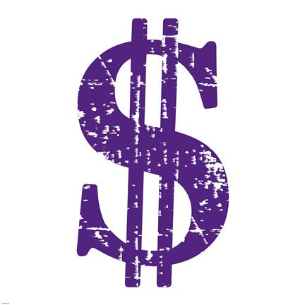 Purple Dollar Sign by Veruca Salt