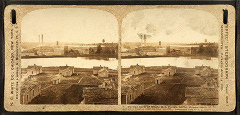 Partial view of White Oak Cotton Mills. Greensboro, NC