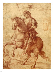 A Saint on Horseback by Giovanni Battista