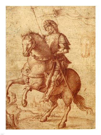 A Saint on Horseback by Giovanni Battista