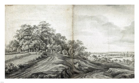 Landscape with Haymakers by Simon de Vlieger
