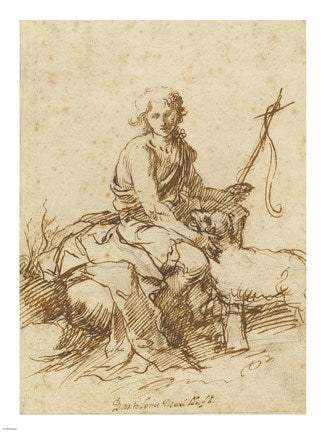 Young John the Baptist History Scene by Bartolome Esteban Murillo