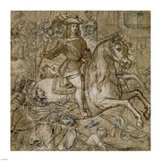 Equestrian Portrait of Don Juan Jose of Austria by Jose Ximenez Donoso