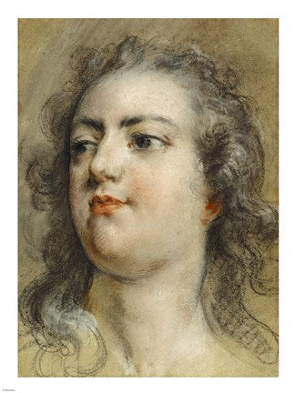 Head of King Louis XV by Francois Le Moyne