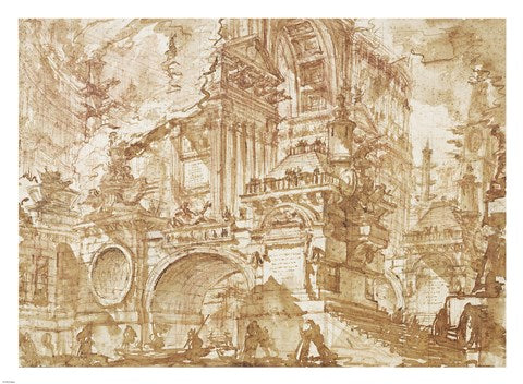 An Ancient Port by Giovanni Battista Piranesi