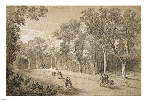 Park Scene by Jean-Baptiste Oudry