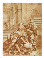 Joseph Interpreting the Dreams of His Fellow Prisoners by Francesco Salvator Fontebasso