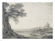 An Extensive View of Rome from the Orti della Pineta Sacchetti by Giovanni Battista Lusieri