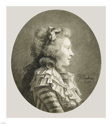 Portrait of a Young Lady in Profile by Henri Pierre Danloux