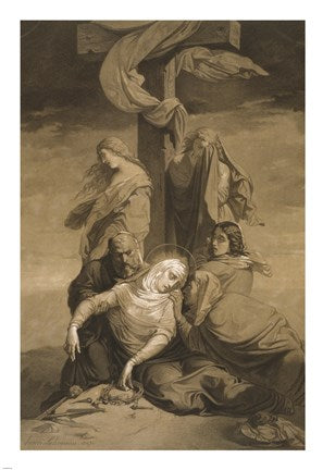 Lamentation at the Foot of the Cross by Henri Lehmann