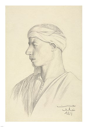 Portrait of an Egyptian Fellah by Jean-Leon Gerome