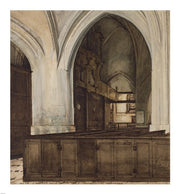 Interior of Abbey of Aramont at Verberie by Francois Bonvin