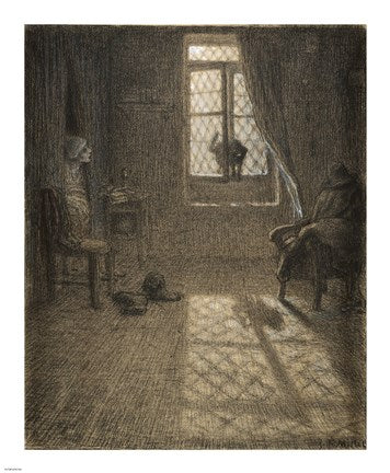 Le chat The Cat at the Window by Jean Francois Millet