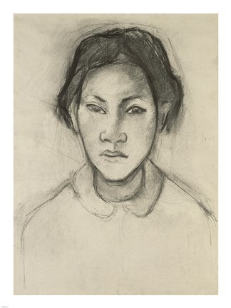 Head of a Tahitian Woman by Paul Gauguin