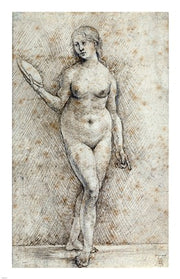 Nude Woman with a Mirror by Hans von Kulmbach