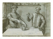 A Double Portrait of Hans Furraht and Jacob von der Burch by Ludger Tom Ring the Younger
