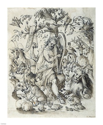 Orpheus Charming the Animals by Josias Murer