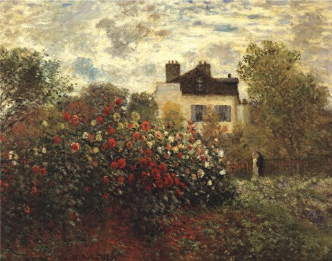The Artist's Garden in Argenteuil by Claude Monet