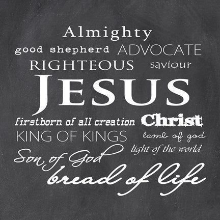 Jesus Christ Chalkboard by Veruca Salt