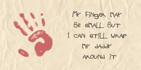 My Finger May Be Small Kids Writing by Veruca Salt